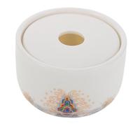 GARVALON De Cerámica con Tapa, Resistente Al Viento, Sin Humo, para Interiores Y Exteriores, para, para Patio, Escritorio, Mesa, Decoración Y La