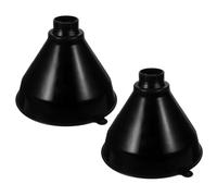 GARVALON Embudos de Plástico 2 Piezas Grandes de Boca Ancha Multifuncionales para Uso Automotriz y Cocina, Resistente, sin Derrames, Ideales para Aceite, Líquidos y Polvos, Versátiles