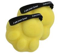 GARVALON Esponjas De Baño Exfoliantes 2 Unidades Xl Flexible Textura Suave Para Ducha Adultos y Bebés Colgante Uso Corporal Higiene Diaria