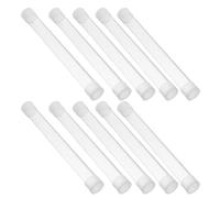 GARVALON Estuche Protector para Termómetro Transparente 15X150 MM Tubo Compacto de Plástico para 10 Termómetros Funda Organizadora Portátil Adecuado para Almacenamiento Seguro y