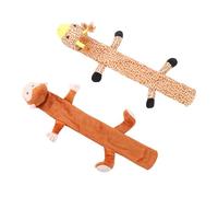 GARVALON Funda Protectora para Estetoscopio Médico de Peluche Suave Diseño Animalito en Chocolate y Camel 2 Unidades para Enfermería Accesorios para Cuello Adecuado para Pediatría y