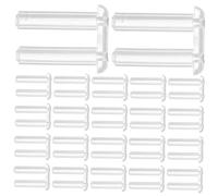 GARVALON Fundas de Compresión para Gafas sin Montura Orificio Pasante, Tapones Plásticos Transparentes Duraderos, Accesorios de Reparación 200 Piezas para Uso Prolongado