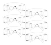 GARVALON Gafas Protectoras Transparentes de Seguridad para Laboratorio 6 Unidades Lentes Resistentes a Impactos Diseño Ventilado y Ligero Protección contra Salpicaduras para Trabajo y