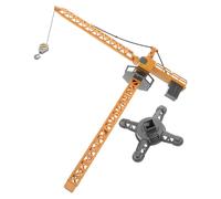 GARVALON Grúa de Juguete Manual para Modelo de Grúa Torre Giratoria de Aleación Fundida a Presión Vehículo de Construcción Educativo Interactivo para Desarrollo Cognitivo y Juego