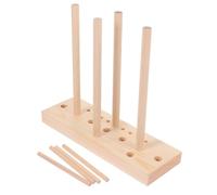 GARVALON Herramienta para Hacer Lazos de Madera Base y 8 Palos Ajustables, Suministros DIY para Cintas Decorativas en Manualidades y Envoltura de Regalos
