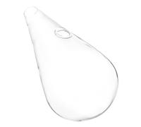 GARVALON Jarrón Colgante de Pared de Vidrio Transparente Tipo Gota, Maceta Hidropónica para Flores y Plantas, Decoración de Pared para Interior, 1 Pieza sin Tornillos ni Adhesivos