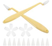 GARVALON Juego de 2 Herramientas para Dibujo de Bocetos Tocones de Papel Amarillos para Difuminar y Borrar Suministros de Dibujo para Artistas Mezcla y Fusión
