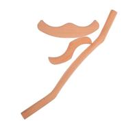GARVALON Juego de 3 Palos de Masaje Gua Sha de Madera de Haya Natural Herramientas Musculares para Esculpir y Terapia Corporal Set Completo para Masaje y Recuperación Muscular en Casa y
