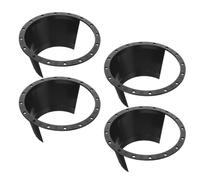 GARVALON Juego de 4 Espaciadores Adaptadores Impermeables para Altavoces de Coche de 65 Pulgadas Juntas Aplicables Negras para Montaje y Protección contra Agua y Polvo en Automóviles