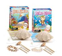 GARVALON Juguete Educativo de Excavación, Pulsera Infantil DIY de Perlas de Concha, Set de Manualidades para Desarrollo Creativo y Habilidades Sociales, Adecuado para Juego en Casa