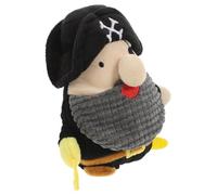 GARVALON Juguete para Perro Resistente con Sonido Peluche Interactivo Forma de Capitán Pirata para Cachorros y Perros Pequeños Promueve Ejercicio y Combate el Aburrimiento