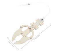 GARVALON Kit de 3 Juegos de Brazo Robótico Hidráulico de Madera Mano Mecánica Educativa Stem Modelo de Brazo Robótico de Bricolaje para Juguete Científico para Aprendizaje y