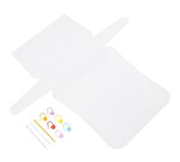 GARVALON Láminas de Lona Plástica Malla para Hacer Bolsos Accesorio DIY de Plástico Resistente y Fácil de Coser de Medianas para Manualidades y Bordado Cruzado