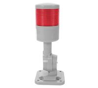 GARVALON Lámpara LED Industrial de Torre de Señalización 24v con Zumbador 1 Capa Base Plegable Luz de Advertencia para Control y Seguridad en Maquinaria Luz de Estado para Entornos
