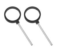 GARVALON Lentes de Vidrio Óptico Cóncavas y Convexas 5 CM Juego de 2 Unidades para Experimentos Científicos Kit Óptico Educativo Portátil para Enseñanza de Física y Laboratorio