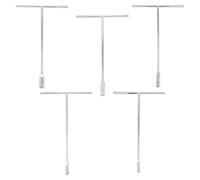 GARVALON Llave Hexagonal Mango T 5 Piezas 8-12 MM Acero Resistente Varilla Larga para Reparación Automotriz y Bricolaje Herramientas Manuales