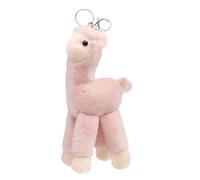 GARVALON Llavero Colgante de Alpaca Rosa, Adorno Creativo para Bolso, Llavero Decorativo Pequeño y Ligero de Aleación de Zinc, Juguete Alpaca Portátil para Uso Diario