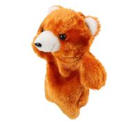 GARVALON Marioneta de Mano de Oso Amarillo de Felpa Suave, Juguete Educativo Interactivo para Pequeños de 1 a 3 Años, Marioneta de Peluche Didáctica para Narración y Desarrollo Social