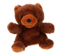 GARVALON Marioneta de Mano de Oso de Peluche Suave para Juguete Interactivo Educativo para Imaginación y Diseño y Material Seguro