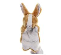 GARVALON Marioneta de Mano de Peluche de Conejo Marrón, Títere Narrador de Cuentos, Juguete Interactivo de Juego de Roles, Accesorio para Actividades de Imaginación y Desarrollo