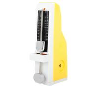 GARVALON Metrónomo Mecánico Amarillo para Piano Guitarra y Batería Accesorio Musical Portátil Amplio Rango de Ritmo para Instrumentos de Cuerda y Percusión Adecuado para Exámenes y