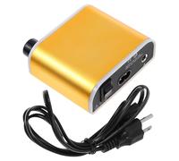 GARVALON Mini Fuente de Alimentación para Portátil y Ligera Potencia Estable con Pantalla LCD Dorada para Uso Salón y Hogar
