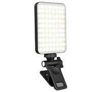 GARVALON Mini Luz para Luz Led Ajustable Clip para Teléfono Portátil Tableta para Transmisión