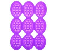 GARVALON Molde de Silicona para Hacer Jabón 9 Cavidades Ovaladas Molde Antiadherente Flexible para Barra de Champú y Jabones de Masaje para Fabricación Artesanal y DIY