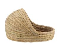 GARVALON Nido de Paja Semicerrado para Animales Pequeños, Cama Cómoda para Conejos, Cobayas y Hámsters, Lecho Natural de Hierba, Cabaña Segura para Jaulas y Gallineros, Adecuado