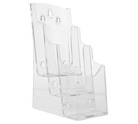 GARVALON Organizador Transparente de Documentos y Folletos para Lotería Estante Mural Multiusos para Oficina Soporte Práctico para Almacenamiento de Décimos y Catálogos