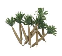 GARVALON Palmeras Artificiales Miniatura 10 Piezas Árboles de Plástico 12 CM para Decoración de Tartas y Dioramas Modelo de Paisaje Tropical para Jardín de Hadas y Trenes en Miniatura