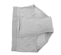 GARVALON Pañales Pull Up para Adultos Reutilizables, Ropa Interior a Prueba de Fugas Incontinencia, Pantalones Impermeables de Algodón Gris Talla L, Absorbentes y Transpirables