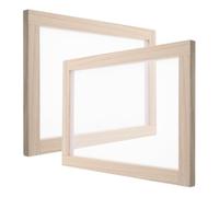 GARVALON Pantallas para Hacer Papel de Madera de Paulownia 20x30 Cm, 2 Piezas, Moldes Tradicionales para Fabricación de Papel Artesanal, Marco para Manualidades Infantiles y Bricolaje