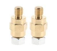 GARVALON Par de Pernos de Terminal de Batería de Poste Lateral M10 de Latón con Tuercas de Hierro Adaptador de Perno Convertidor para Conexión Estable Extensor de Terminal para Uso