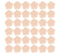 GARVALON Parches Adhesivos Hipoalergénicos 100 Unidades Autoadhesivos Absorbentes de Algodón 6X6 CM Color Piel Vendaje Terapéutico para Ombligo Aceite de Ricino Uso Desechable Portátil