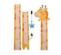 GARVALON Pegatina de Pared para Medir Altura Diseño Animal de Dibujos Animados, Adhesivo Extraíble, Decoración Infantil para Habitación, Seguimiento Crecimiento y Desarrollo