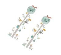 GARVALON Pegatina Medidora de Altura Infantil con Animales Coloridos Vinilo Decorativo para Habitación Niña Adhesivo Olor para Paredes de Cuarto Infantil