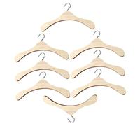 GARVALON Perchas Pequeñas para Ropa de Muñecas 10 Cm Mini Perchero de Simulación 8 Piezas Accesorio para Muñecas Adecuado para Organizar Ropa