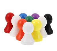 GARVALON Piezas de Ajedrez de Madera para Juegos de Mesa Set de 10 Piezas Accesorios Repuestos Versátiles para Damas y Ajedrez Volador