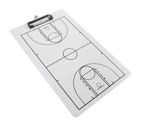GARVALON Pizarra de Baloncesto para Entrenadores Tablero de Entrenamiento de PVC Resistente Formato Impreso Claro Adecuado para Partidos y Estrategias de Equipo de Baloncesto 1 Unidad