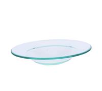 GARVALON Plato Transparente para Aromaterapia 8 CM Soporte Repuesto para Calentador de Cera Placa de Almohadilla para Velas Accesorio para Difusor de Aceites Esenciales Uso en Hogar y