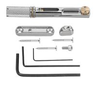 GARVALON Puente de Guitarra Eléctrica sin Cabeza Plata de Repuesto Duradera Accesorio para Mantenimiento de Instrumentos Musicales Preciso con Llave para Truss Rod Compatible con Varios