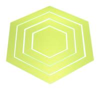 GARVALON Regla de Acolchado Hexagonal Acrílica Transparente 4 Piezas, Plantilla para Patchwork y Costura Artesanal, Herramienta Precisa para Corte y Confección de Telas, Suministros de