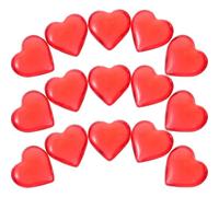 GARVALON Relleno para Jarrones en Forma de Corazón Acrílico Rojo Translúcido 500 G Bolsa de Cuentas Decorativas para Bodas San Valentín Fiestas y Manualidades DIY