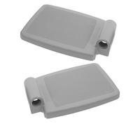 GARVALON Reposapiés para Silla de Ruedas 2 Piezas Gris Durable Soporte Ergonómico para Personas Mayores Movilidad Asistencia Diaria