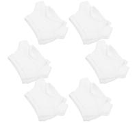 GARVALON Ropa para Muñecas 6 Piezas de Tela Suave Blanca para Osito de Peluche Grande Disfraz Compacto Reutilizable y Vestido Delicado para Juguetes y Juegos