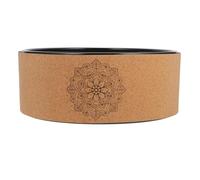 GARVALON Rueda de Yoga Portátil de Corcho Natural Antideslizante 1 Pieza para Entrenamiento de Espalda Flexión y Corrección Postural en Pilates y Fitness