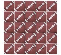 GARVALON Servilletas Desechables Diseño Rugby 48 Unidades Papel Absorbente para Fiestas Deportivas y Catering, Suministros para Eventos de Fútbol y Celebraciones al Aire Libre