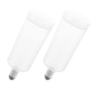 GARVALON Set de 2 Vasos Mezcladores de Plástico para Aerógrafo, Desmontables y Reemplazables, Alimentación por Gravedad, Accesorios para Pintura Spray, Uso Profesional en Manualidades