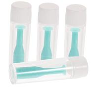 GARVALON Set de 4 Piezas para Lentes de Contacto Rígidos y Blandos, Pinzas y Varillas de Succión de Silicona Suave Antideslizante, Compacto con Estuche Verde para Cuidado y Viaje Diario